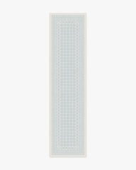 Palm Beach Powder Blue Flatwoven Rug by Gray Malin