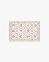Squirrel & Hedgehog Fawn Rug by Sanderson
