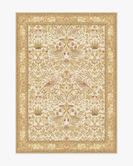 Strawberry Thief Light Ochre Rug by Morris & Co.