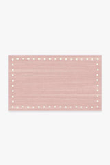 Dot Border Pink Rug