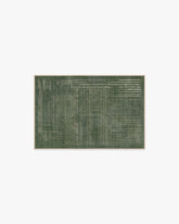 Linear Oasis Green Rug