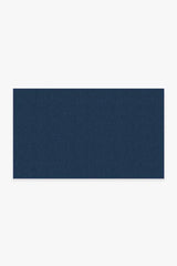 Denim Solid Indigo Blue Outdoor Rug