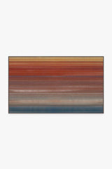 Linear Striped Multicolor Flatwoven Rug