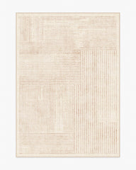 Linear Oasis Neutral Rug