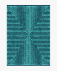 Inkdrop Blue & Teal Rug by Jonathan Adler