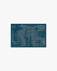 Linear Oasis Blue Rug