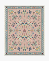 Flutterby Soft Rose Rug by Iris Apfel