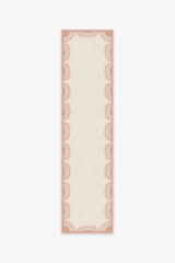 Fringe Pink & Ivory Flatwoven Rug by Gray Malin