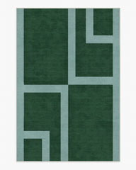 Aldo Green & Mist Rug by The Local Project