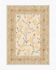 Pooh's Meadow Cream Multicolor Rug