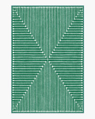Inkdrop Green Rug by Jonathan Adler