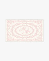 Bashful Bunny Toile Pink Rug
