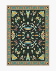 Flutterby Charcoal Rug by Iris Apfel