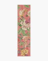 Bamboo & Bird Blossom Pink Flatwoven Rug by Sanderson