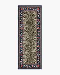 Kensington Sapphire & Brown Flatwoven Rug by RIXO