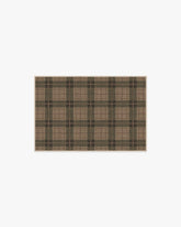 Alfie Plaid Natural & Green Flatwoven Rug