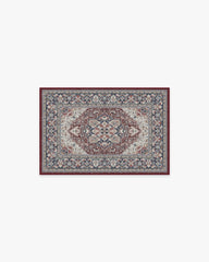 Hendesi Heriz Bordeaux Flatwoven Rug