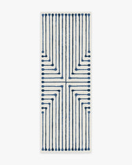 Inkdrop Slate Blue Rug by Jonathan Adler