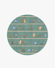 Time With Friends Teal Rug