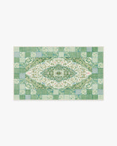 Playful Patchwork Green Rug