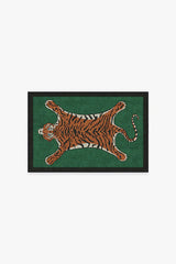 Tiger Emerald Flatwoven Rug by Jonathan Adler
