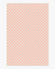 Let's Play Checkers Pink Rug