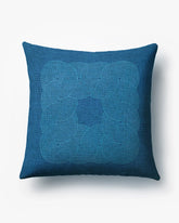 Pompidou Blue Woven Throw Pillow by Jonathan Adler