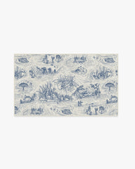 Star Wars Toile Blue Rug