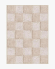 Hearth Check Neutral Flatwoven Rug