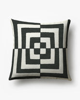 Op Art Ivory Woven Throw Pillow by Jonathan Adler