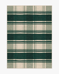 Easton Plaid Green Rug