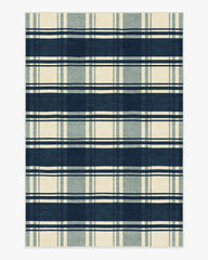 Easton Plaid Navy Rug