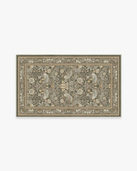 Strawberry Thief Stone Gold Flatwoven Rug by Morris & Co.