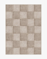 Hearth Check Warm Grey Rug
