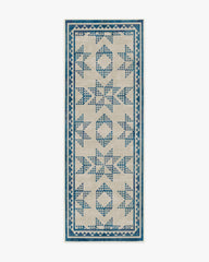 Louisa Cream & Blue Rug
