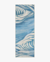 Waves Soft Blue Outdoor Rug by Gracie