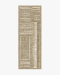 Linear Oasis Warm Taupe Flatwoven Rug