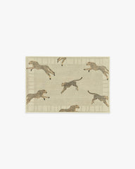 Leaping Cheetah Sand Rug by Scalamandré