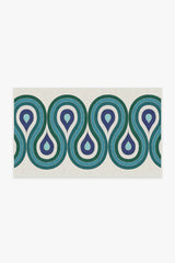 Milano Peacock Rug by Jonathan Adler