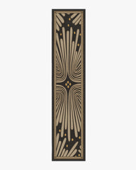 Gatsby Black & Gold Flatwoven Rug by Jonathan Adler