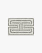 Labyrinth Black & Ivory Rug by Jonathan Adler