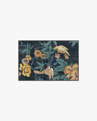 Bamboo & Bird Indigo Rug by Sanderson