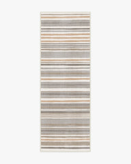 Elio Stripe Grey & Ivory Flatwoven Rug