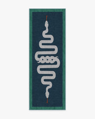 Venom Sapphire Flatwoven Rug by Jonathan Adler