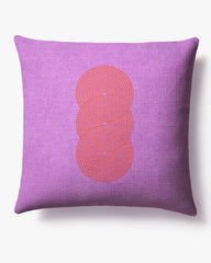 Pompidou Lavender & Red Woven Throw Pillow by Jonathan Adler
