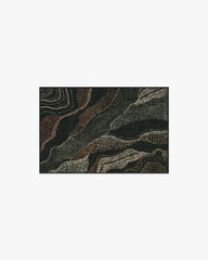 Adorned Black Multicolor Flatwoven Rug by Malene Barnett
