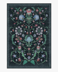 Protea Charcoal Rug by Iris Apfel