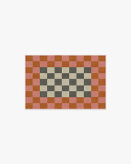 Checker Border Pink & Orange Rug by Jonathan Adler