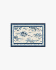 Provence Toile Delft Blue Flatwoven Rug