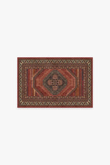 Mandalore Scarlet Red Flatwoven Rug